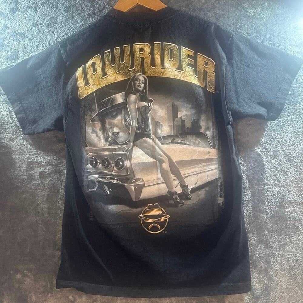 Streetwear x Official Lowrider “Sittin Low” Graphic T Shirt Men’s Medium Black
